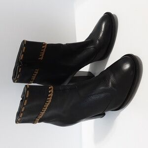 Carlos by Carlos Santana equal women leather boots black 8.5M festival boho Y2K
